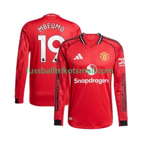 Fußballtrikots Manchester United Bryan Mbeumo 19 2025-2026 Langarm Heimtrikotsatz kaufen
